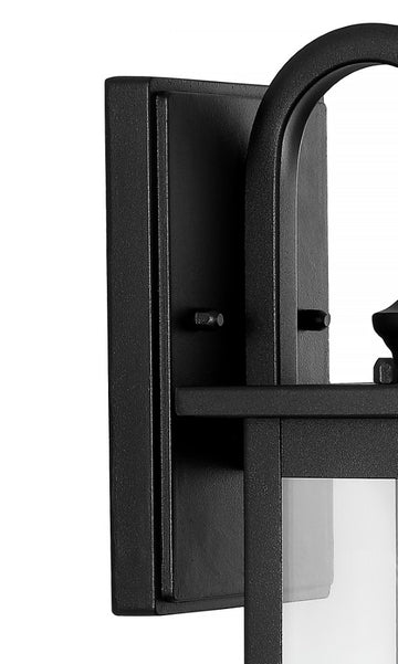 Cary 5.9" Iron/Glass Traditional Modern Lantern LED Outdoor Lantern - JONATHAN Y